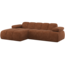 Woood Mojo Chaise Longue Bank Links Wollig Roestbruin