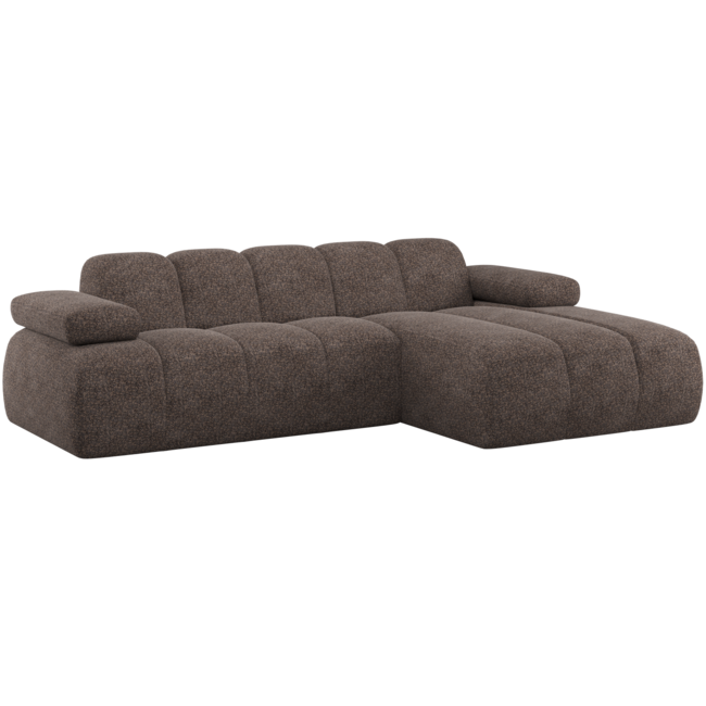 Woood Mojo Chaise Longue Bank Rechts Wollig Bruin