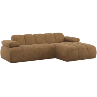 Woood Mojo Chaise Longue Bank Rechts Wollig Honinggeel