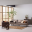 Woood Rodeo 3-Zits Bank Metallic Koper Bruin