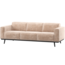 Woood Statement 3-Zits Bank 230 Cm Chenille Velvet Naturel