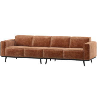 Woood Statement 4-Zits Bank 280 Cm Chenille Velvet Terra