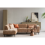 Woood Statement Hoekbank Links Chenille Velvet Perzikroze