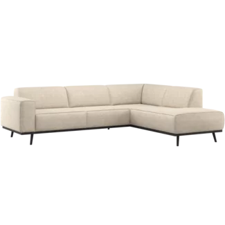Woood Statement Hoekbank Rechts Beige Melange