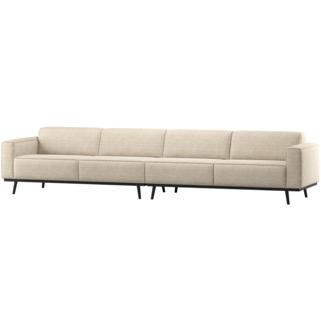 Woood Statement Xl 4-Zits Bank 372 Cm Beige Melange
