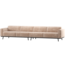 Woood Statement Xl 4-Zits Bank 372 Cm Chenille Velvet Naturel