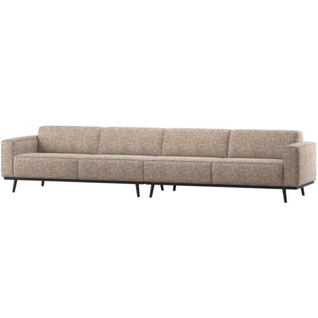 Woood Statement Xl 4-Zits Bank 372 Cm Lichtbruin Melange