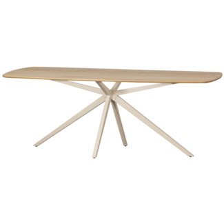 Woood Tablo Eettafel Deens Ovaal Verjongd 220x100 Cm Transparant [fsc]