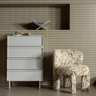 Woood Tours Ladekast 4 Lades Melamine/Mdf Zand