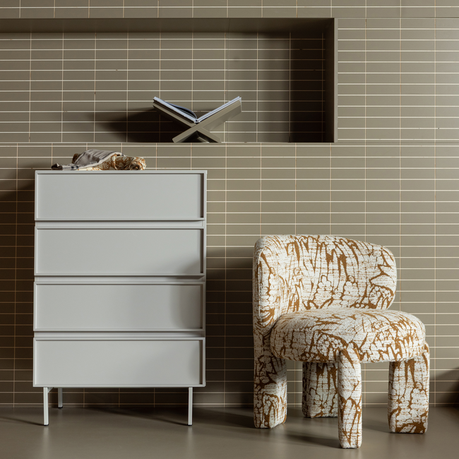 Woood Tours Ladekast 4 Lades Melamine/Mdf Zand