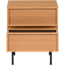 Woood Tours Ladekast/Nachtkastje 2 Lades Melamine/Mdf Naturel