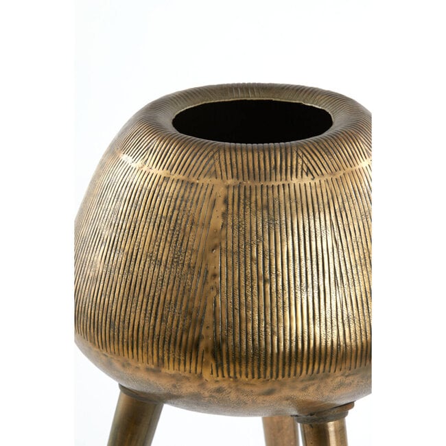 Light en Living Pot op voet deco Ø44x124 cm MARIELLE goud