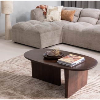 Woood Lovi vloerkleed polyester/katoen taupe 170x240cm