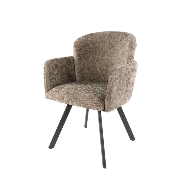 WoonStijl Armstoel Embrace draaibaar - Hoven champagne