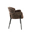 WoonStijl Eetkamerstoel ronde rug Curva Hoven Taupe