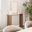 WoonStijl Hal-/Kaptafel Romano Curvo Keramiek Travertin – Stijlvol Design