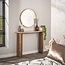 WoonStijl Hal-/Kaptafel Romano Curvo Keramiek Travertin – Stijlvol Design