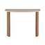 WoonStijl Hal-/Kaptafel Romano Curvo Keramiek Travertin – Stijlvol Design