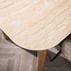 WoonStijl Eettafel Romano Curvo 180 cm Keramiek travertin