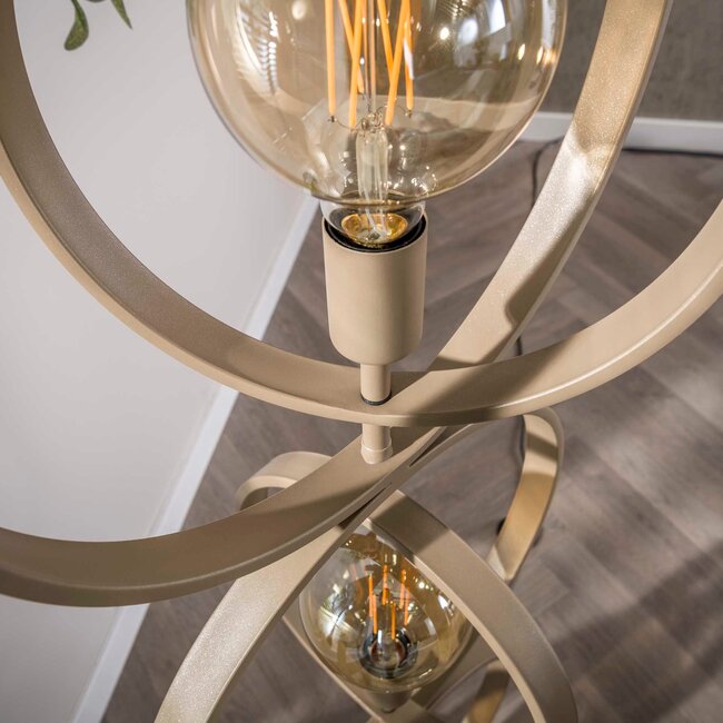 WoonStijl Vloerlamp Turn Around Beige