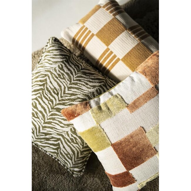 By Boo Kussen Twist 35x55 cm – mosterd