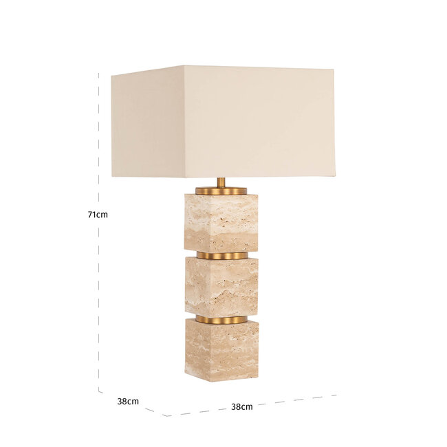 Richmond Interiors  Tafellamp Jaella Beige