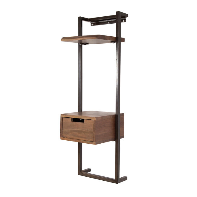WoonStijl Nachtkastje air solid XS massief acacia bruin