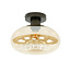 WoonStijl Plafondlamp Soll Amber glas