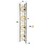 WoonStijl Vloerlamp Soll 4-lichts Amber glas