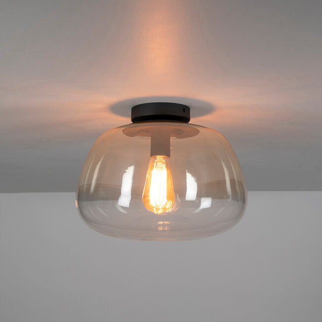 WoonStijl Plafondlamp Pulse Shaded Amber glas
