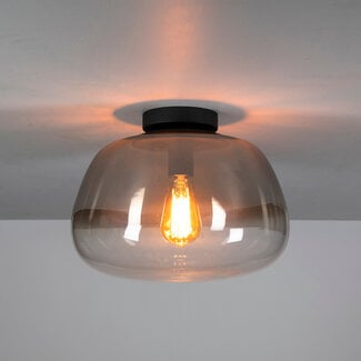 WoonStijl Plafondlamp Pulse Shaded Smoke grey glas