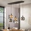 WoonStijl Hanglamp Sfera Tricolore 5+4-lichts