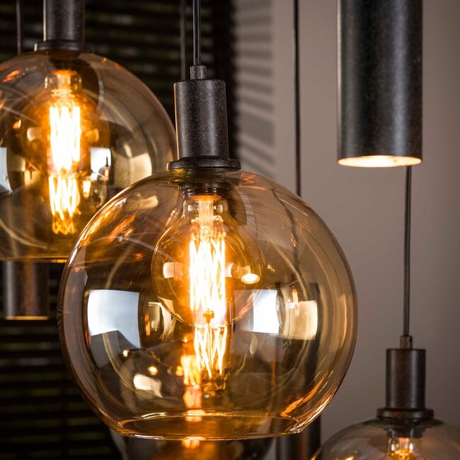 WoonStijl Hanglamp Sfera Tricolore 5+4-lichts