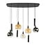 WoonStijl Hanglamp Sfera Tricolore 5+4-lichts