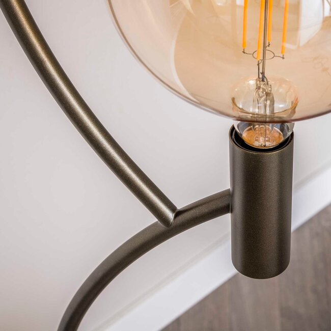 WoonStijl Vloerlamp Arcus 3-lichts / Sienna bruin