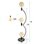 WoonStijl Vloerlamp Arcus 3-lichts / Sienna bruin