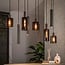 WoonStijl Hanglamp Sepiora 5+4-lichts Sienna bruin