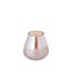PTMD Ameara Amber glas rond taps windlicht M