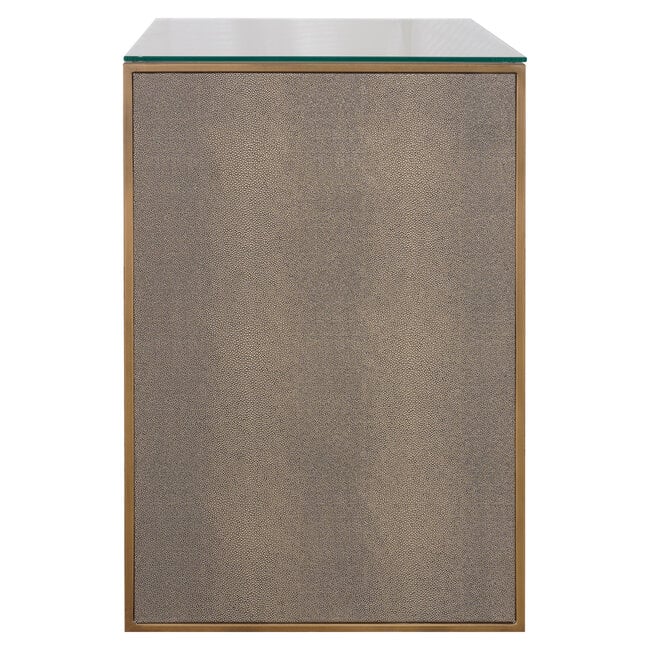 Richmond Interiors  Nachtkastje Bloomville brown incl. glass top