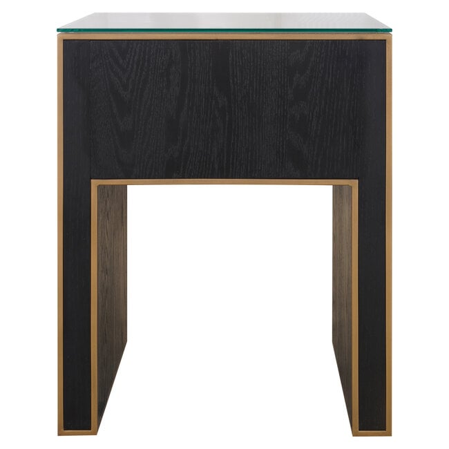 Richmond Interiors  Nachtkastje Bloomville brown incl. glass top