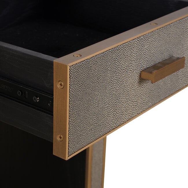 Richmond Interiors  Nachtkastje Bloomville brown incl. glass top