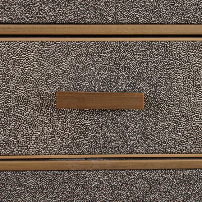 Richmond Interiors  Nachtkastje Bloomville brown incl. glass top
