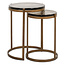 Richmond Interiors  Bijzettafel Cleo gold (Set van 2)