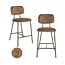 Richmond Interiors  Counterstoel Xenia brandy fusion Set van 2
