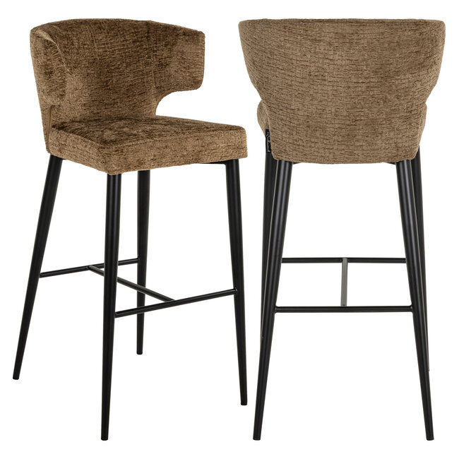 Richmond Interiors  Barstoel Taylor brandy fusion fire retardant