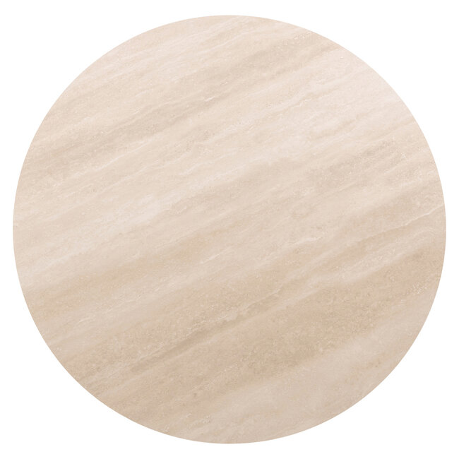 Richmond Interiors  Eettafel Ritz Brown Ø120 | Richmond Interiors | Travertin & Eikenfineer | De Woon Winkel