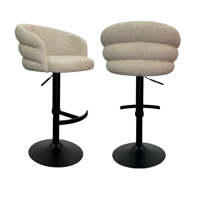 Richmond Interiors  Barstoel Nikki biscotti swivel fire retardant