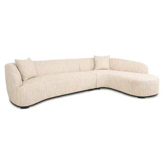 Richmond Interiors  Bank Pandora beige angora lounge rechts