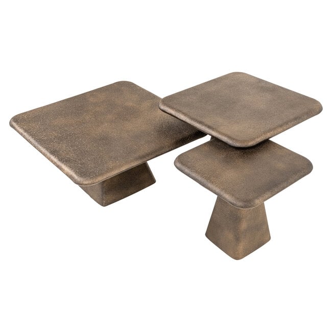 Richmond Interiors  Salontafel Marlie gold (Set van 3)