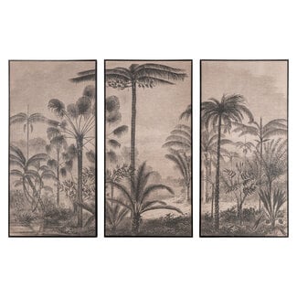 Richmond Interiors  Wall art Rhapsody bruin (Set van 3)